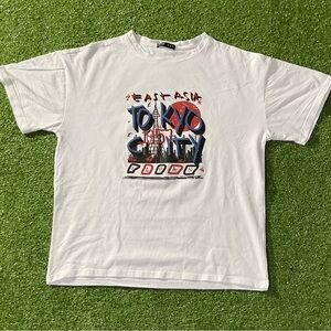 White Streetwear Tokyo City Japan Graphic Tee
